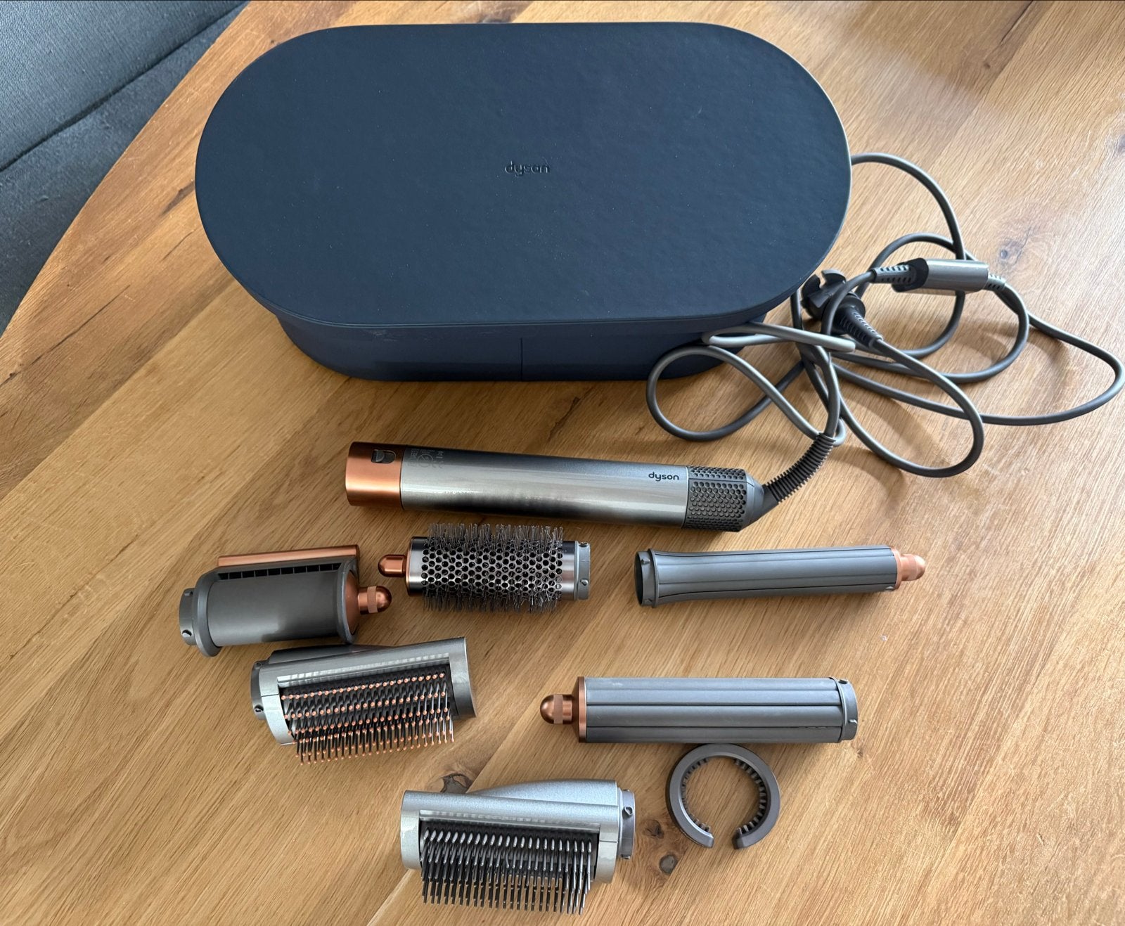 Dyson Airwrap Complete Styler met accessoires, Ophalen of Verzenden, Zo goed als nieuw, Haarverzorging