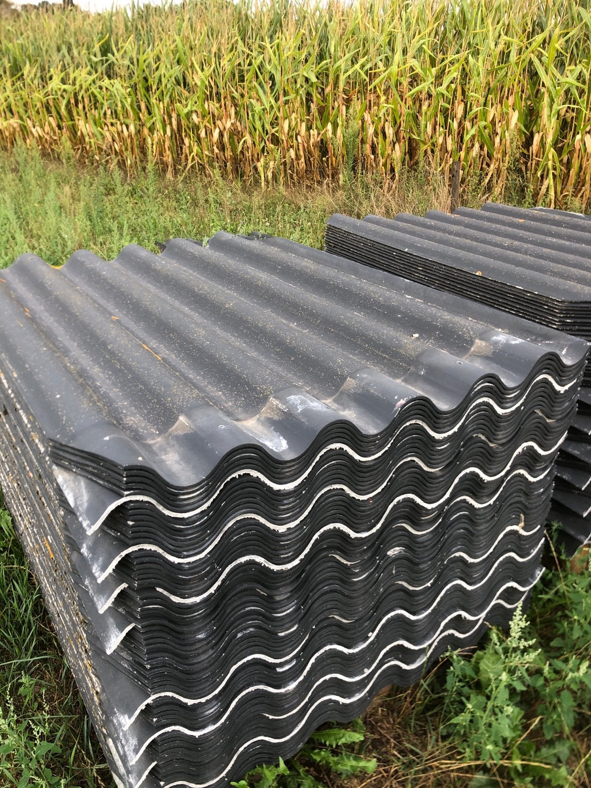 Asbestvrije golfplaten grijs 1.52x1.10m - 120 stuks, Doe-het-zelf en Verbouw, Ophalen, Overige materialen, Gebruikt, 15 m² of meer