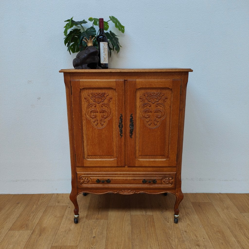 Brocante Queen Ann barkast wandkast buffetkast ladekast 103, Valkenswaard, Gebruikt, 100 tot 150 cm, Info@flashbackfurniture.nl