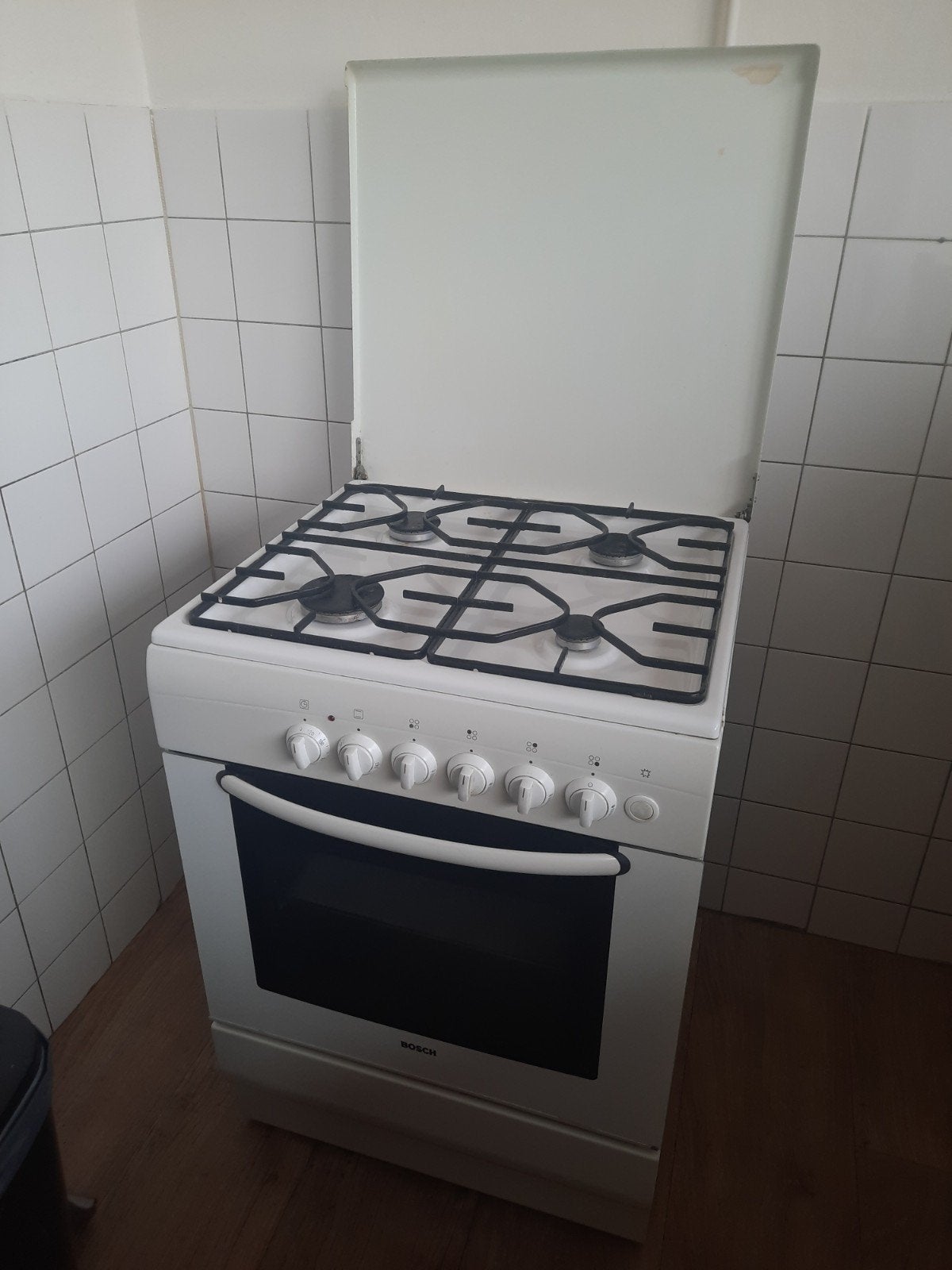 Bosch Vrijstaand Gasfornuis met Oven, Ophalen, Gebruikt, 60 cm of meer, 4 kookzones