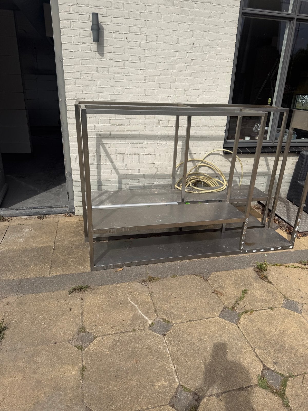 2x Professioneel RVS hangrek / wandrek horeca, Ophalen