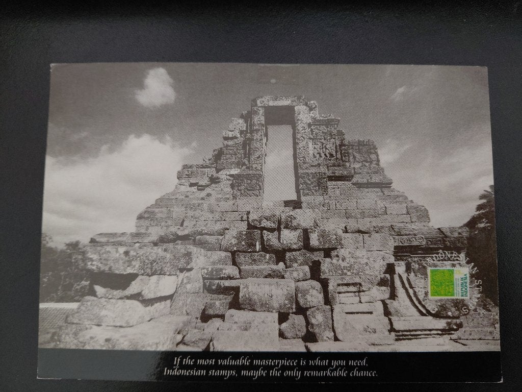 Indonesië,Tumpang-Malang, Tempel East Java, mooi zegel, Verzenden, 1980 tot heden, Gelopen, Buiten Europa