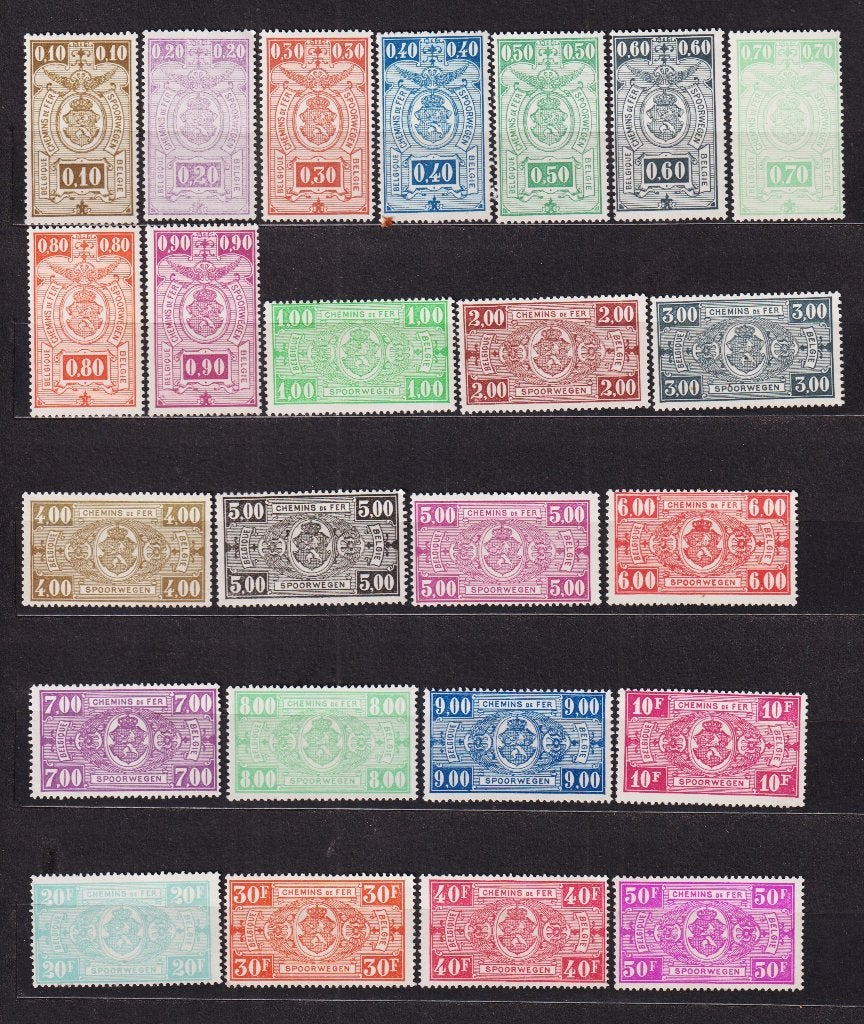 België Spoorwegzegels 1941 TR236-259 **, Ophalen, Postfris, Treinen, Postfris