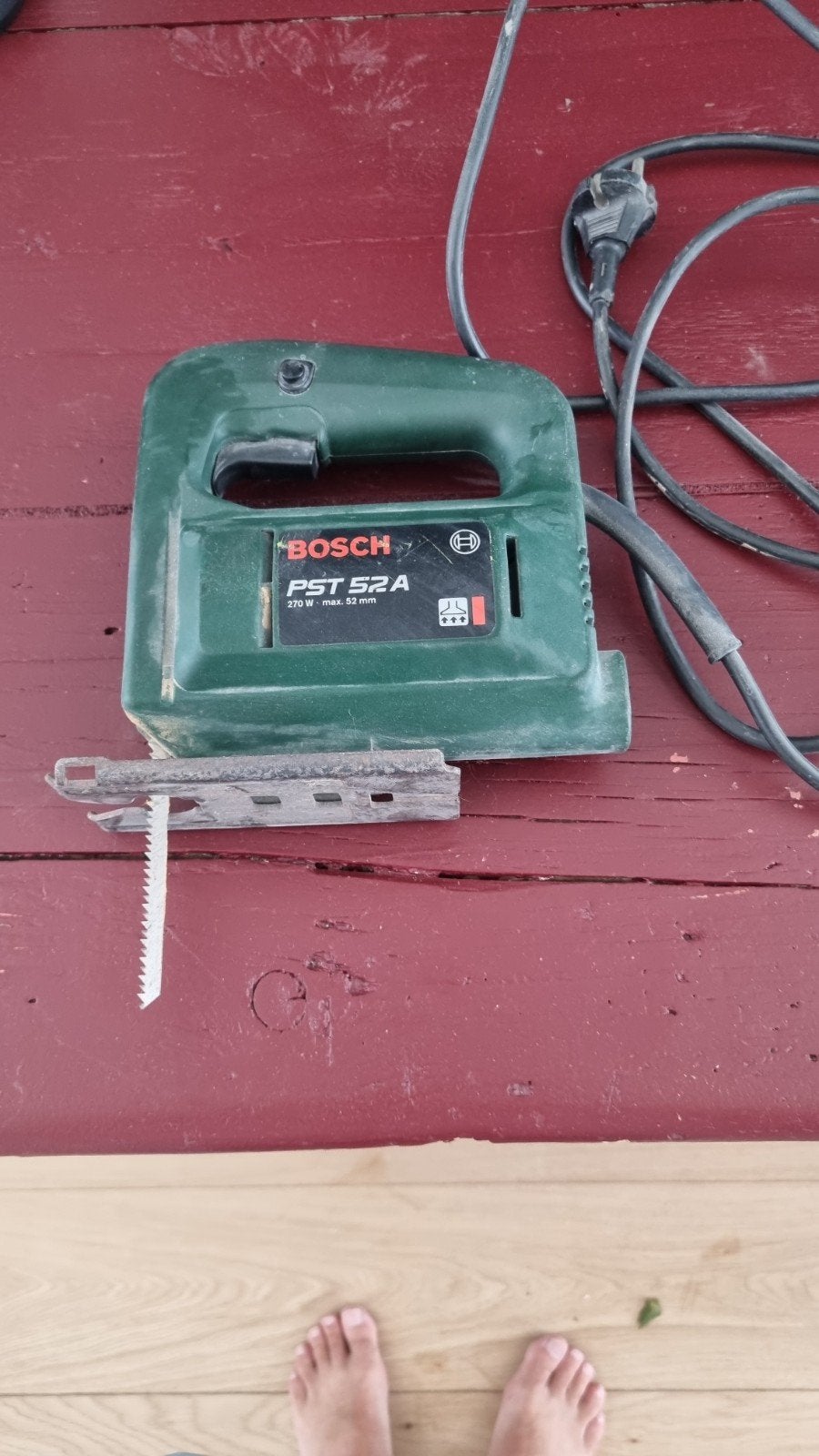 Bosch PST 52 A Decoupeerzaag - Gebruikt, Gebruikt, Decoupeerzaag, Ophalen of Verzenden, 30 tot 70 mm