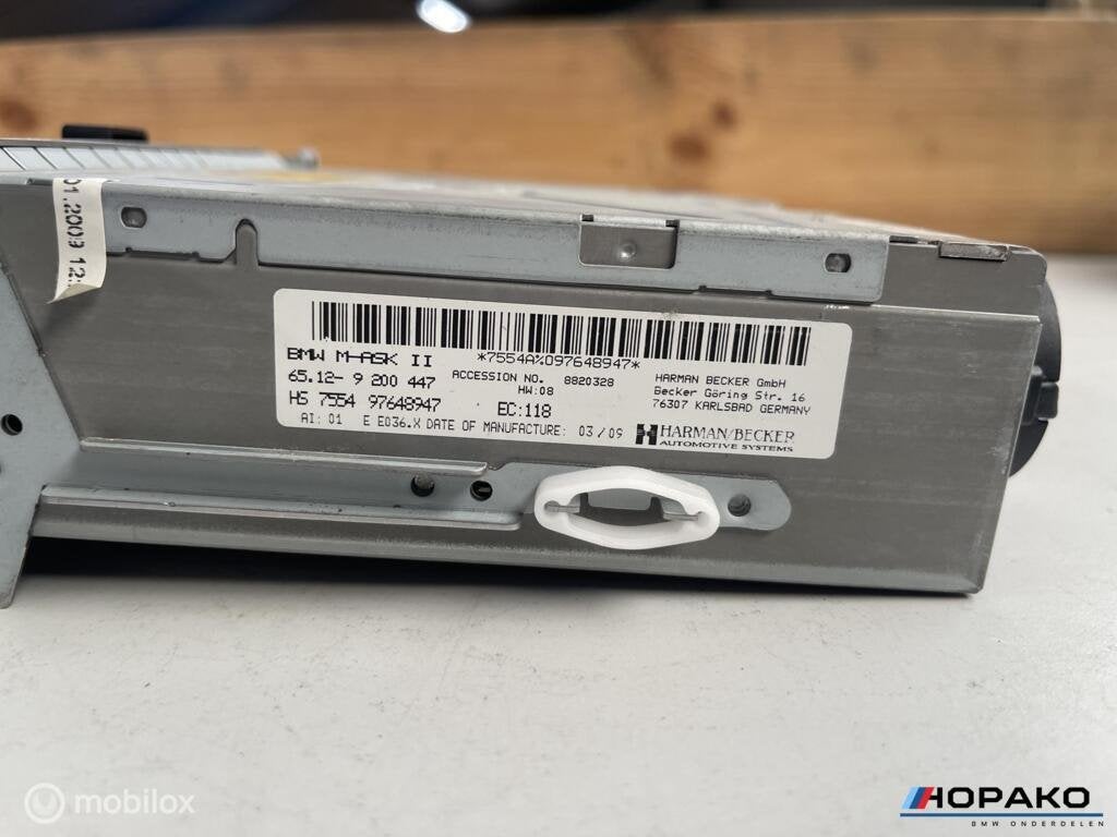 Radio cd speler e90 e91 e92 e93 m ask 755497648947, Gebruikt, Einsteinlaan 5 rijswijk, Bmw, Ophalen of Verzenden