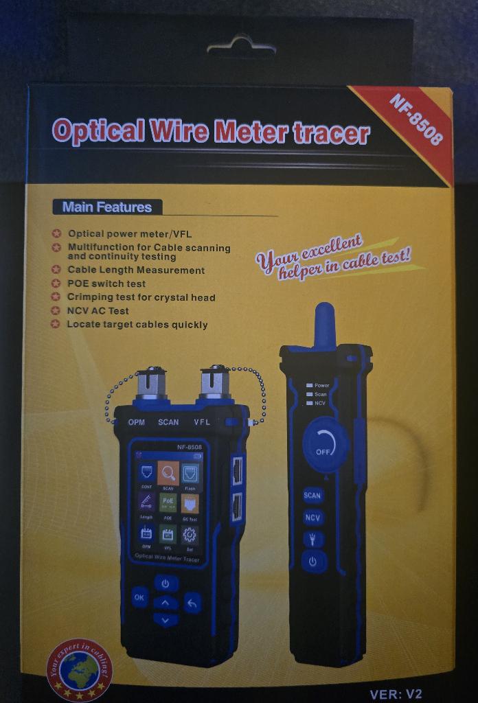 NIEUW: NOYAFA NF-8508 Netwerk & Glasvezel Kabeltester, Ophalen of Verzenden, Nieuw, Overige meters
