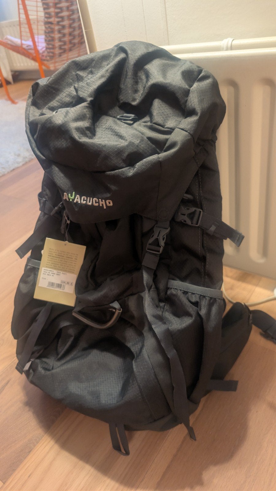 Ayacucho Inca 45 Trekkingrugzak - Nieuw met kaartje, Ophalen of Verzenden, Nieuw, Zwart, Ayacucho