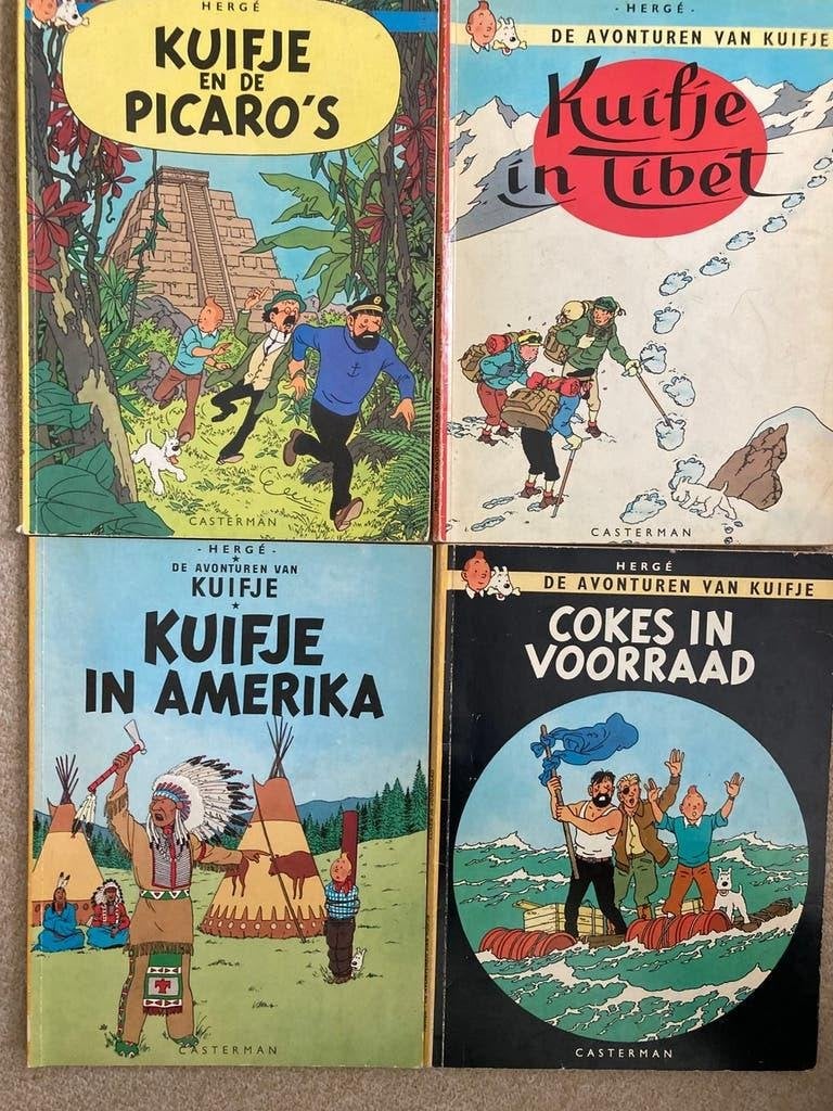 Kuifje, 4dln., Sjors & Sjimmie, Marten Toonder, Suske &Wiske, Boeken, Meerdere stripboeken, Ophalen of Verzenden, Zo goed als nieuw