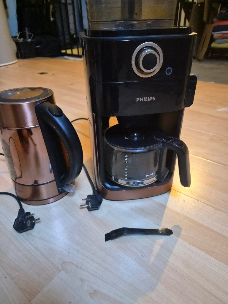 Philips koffiebonen machine + waterkoker, Ophalen, Gebruikt, Koffiemachine, Koffiebonen