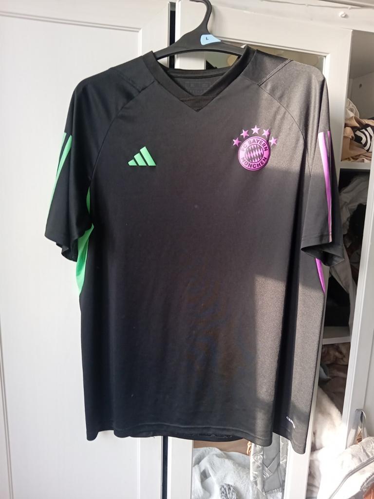 Adidas Bayern München Trainingstop Zwart XL, Zwart, Maat 56/58 (XL), Ophalen of Verzenden, Zo goed als nieuw
