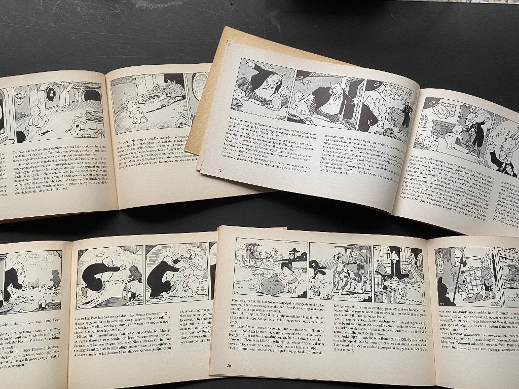 4 exemplaren van de avonturen van Tom Poes / Marten Toonder., Boeken, Stripboeken, Meerdere stripboeken, Ophalen of Verzenden
