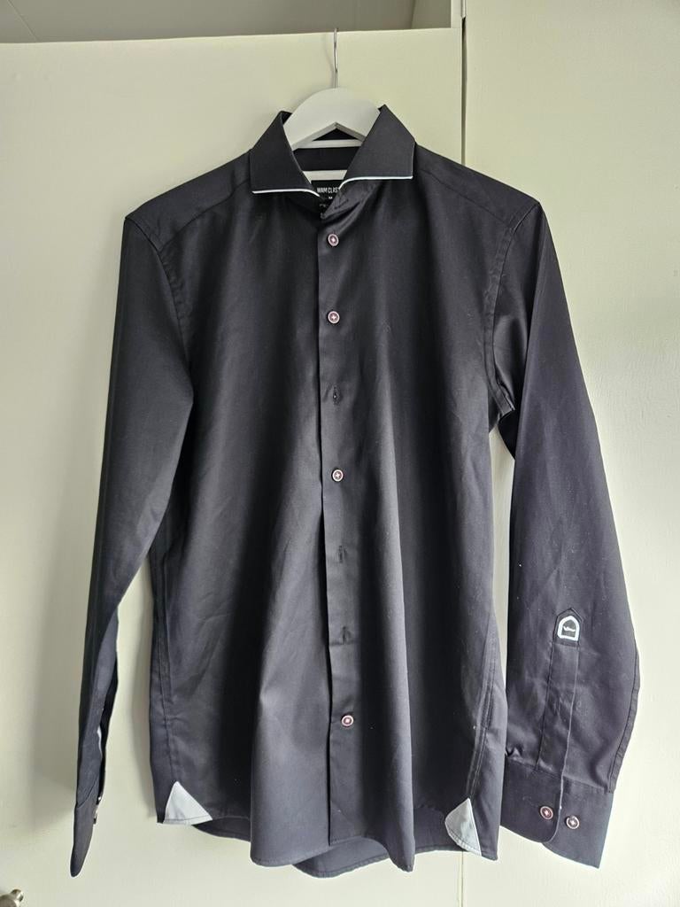 Zwart overhemd wam classic maat M – nieuw met kaartje, Kleding | Heren, Overhemden, Zwart, Nieuw, Wam Denim, Halswijdte 39/40 (M)