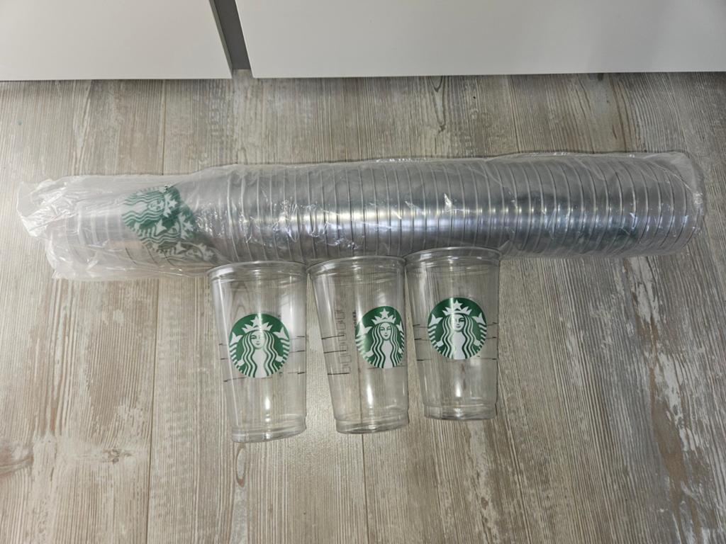 40x originele Starbucks bekers frappuchino ijskoffie koffie, Nieuw, Ophalen of Verzenden, Overige stijlen, Overige materialen