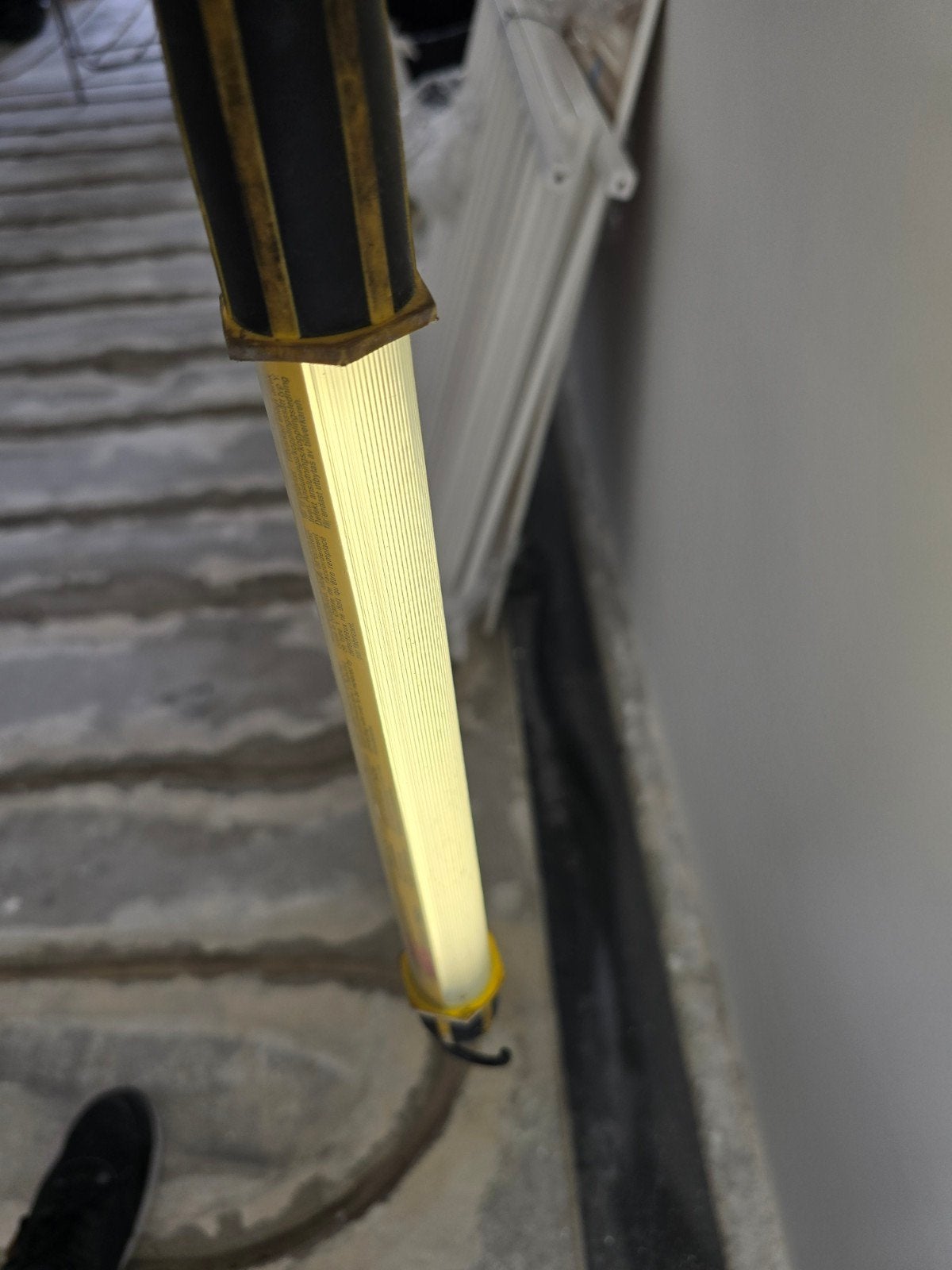 Oude garage auto lamp met lange kabel 5 meter., Ophalen of Verzenden, Gebruikt
