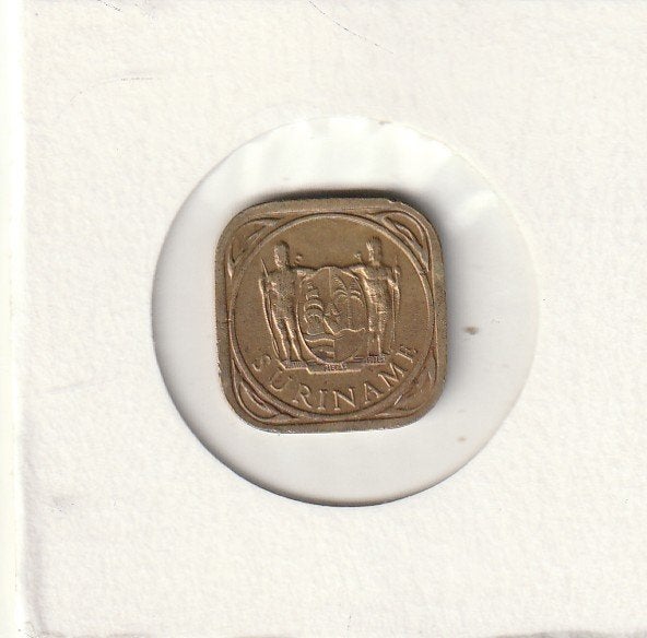 Suriname munten 5 cent 1972, Ophalen of Verzenden, Gebruikt
