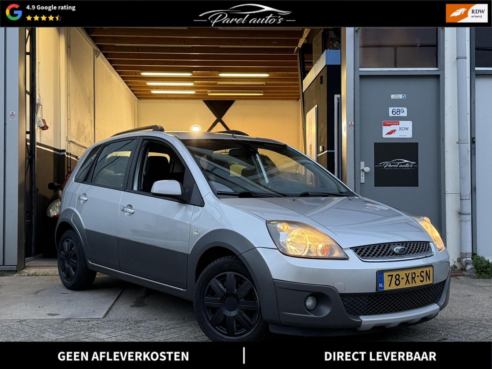 Ford Fiesta 1.4-16V Crossroad|APK|NAP|5 Deuren|Airco|NW Riem, Voorwielaandrijving, 4 cilinders, Elektrische ramen, Origineel Nederlands