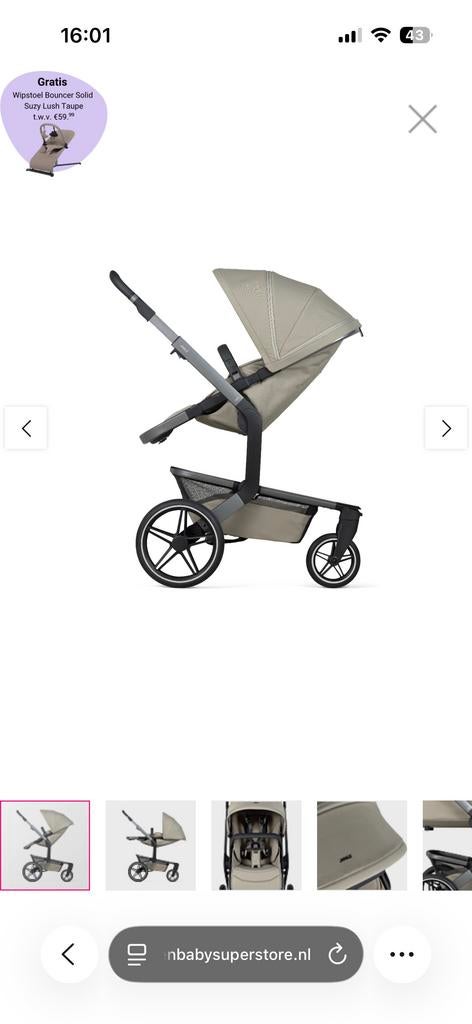 Joolz Kinderwagen - Groen/Taupe, Kinderen en Baby's, Kinderwagens en Combinaties, Ophalen of Verzenden, Gebruikt, Kinderwagen