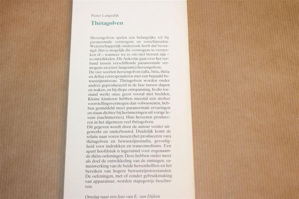 Thètagolven — Hersengolven & Gevoelsbeheersing, Ophalen of Verzenden, Gelezen, Overige onderwerpen, Achtergrond en Informatie