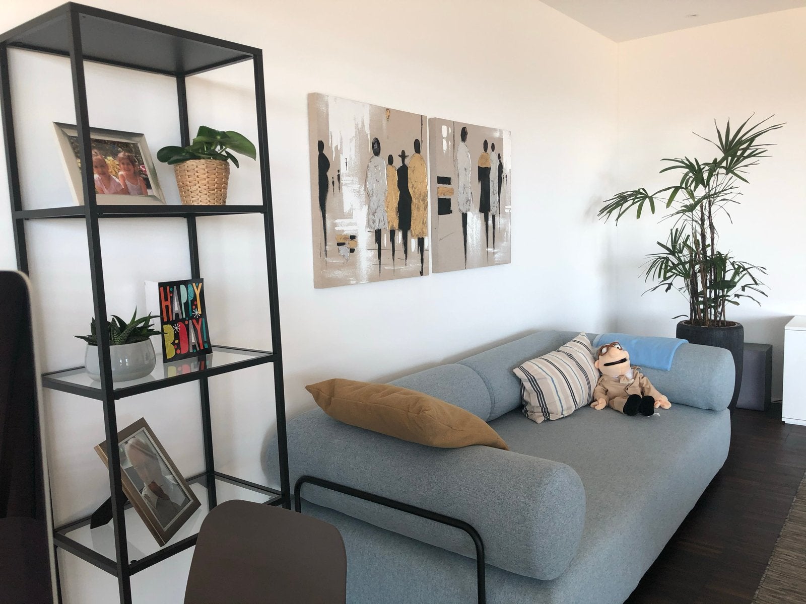Moderne 3-zitsbank - Zo goed als nieuw, Huis en Inrichting, Ophalen, Driepersoons, 75 tot 100 cm, Zo goed als nieuw
