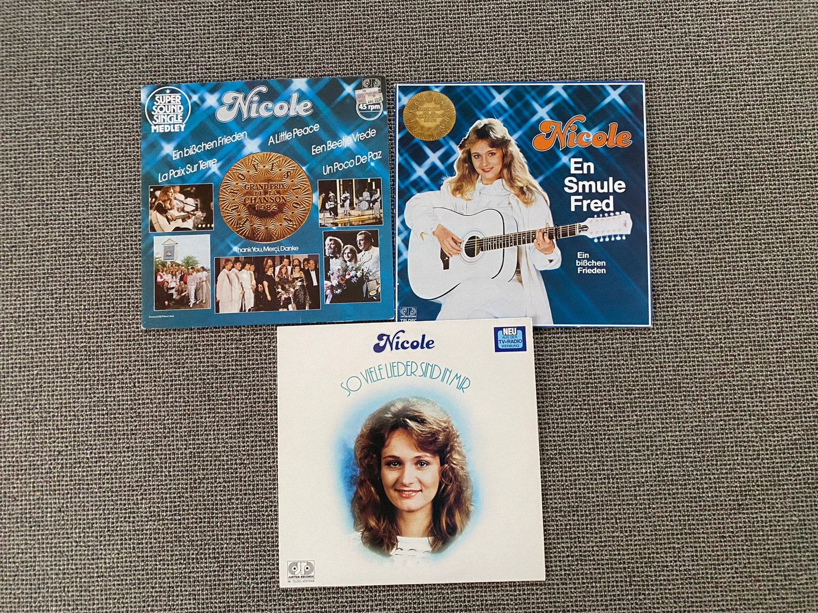 Nicole Songfestival 3 lp’s, Ophalen, Gebruikt, 12 inch