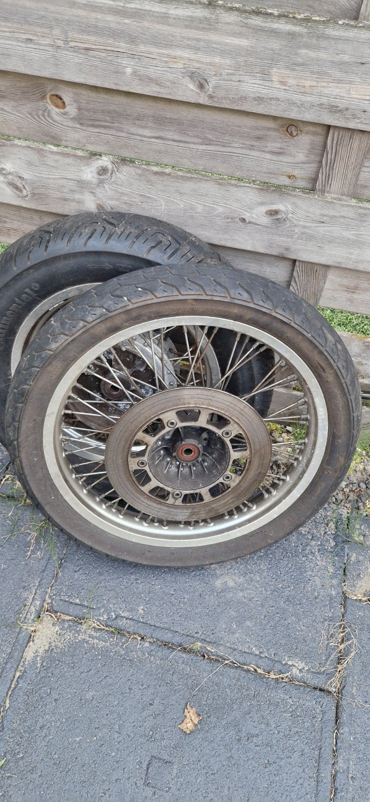 Suzuki Intruder VS750 spaakwielen – 19 inch voor / 15 inch a, Ophalen of Verzenden