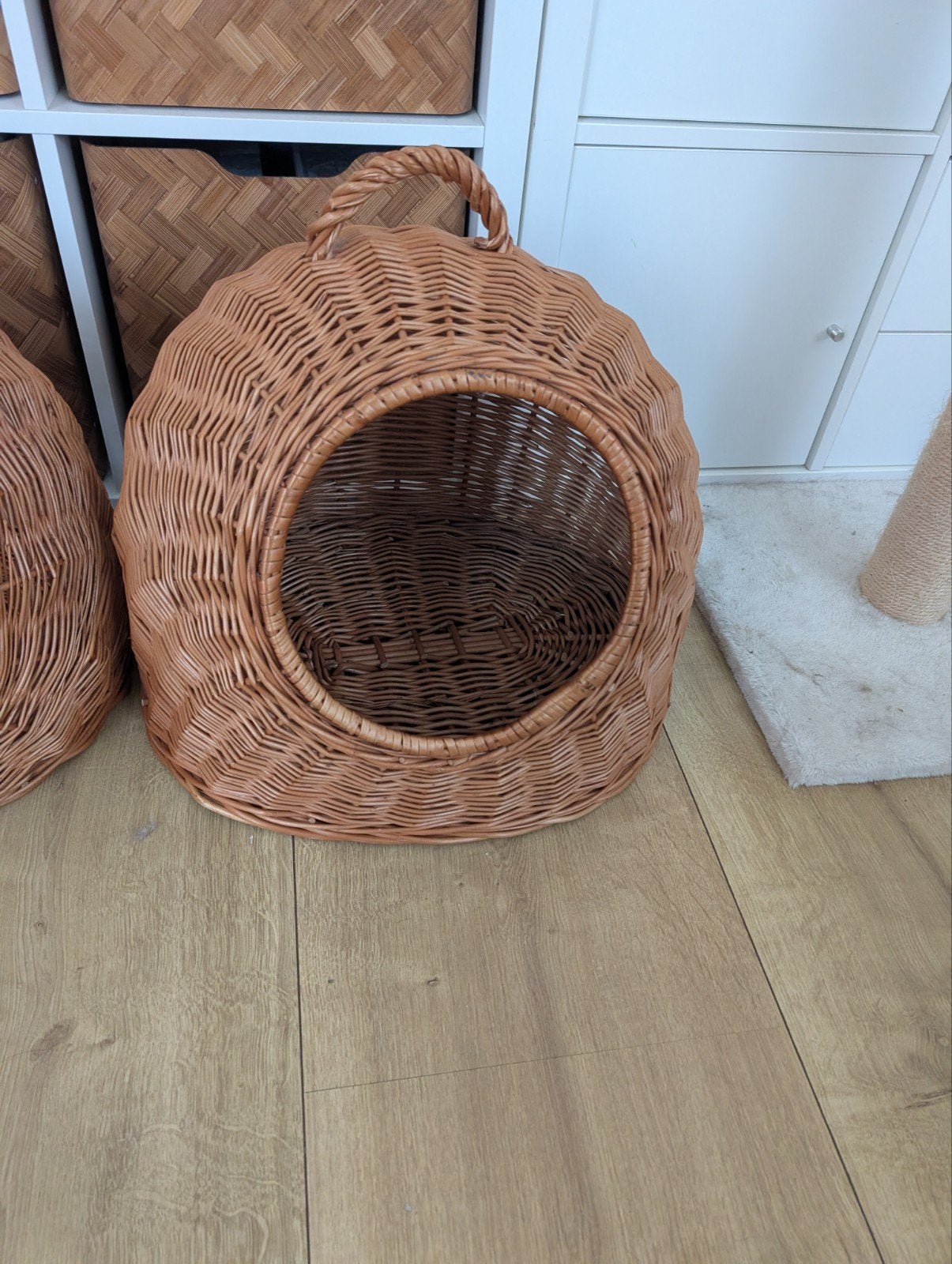 2 rieten kattenmanden, Ophalen, Zo goed als nieuw, Riet