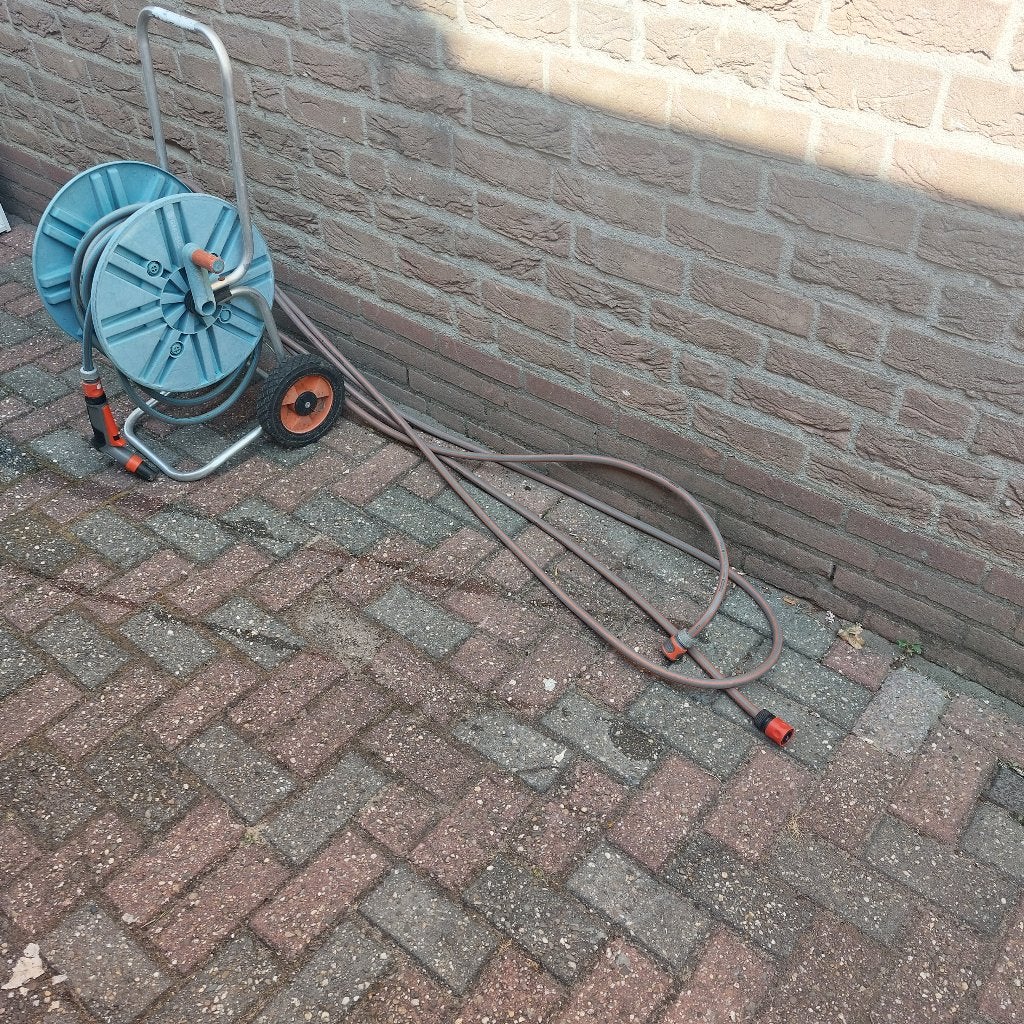 slangenhaspel, Tuin en Terras, Ophalen of Verzenden, Tuinslang