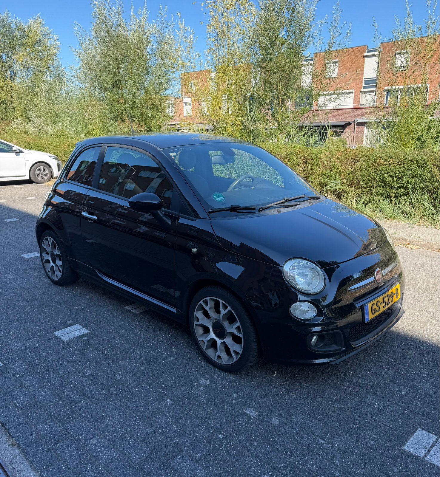 Fiat 500 0.9 TwinAir Turbo Sport | 100 PK | 92.943 km, Auto's, Voorwielaandrijving, Dealer onderhouden, 100 pk, Zwart