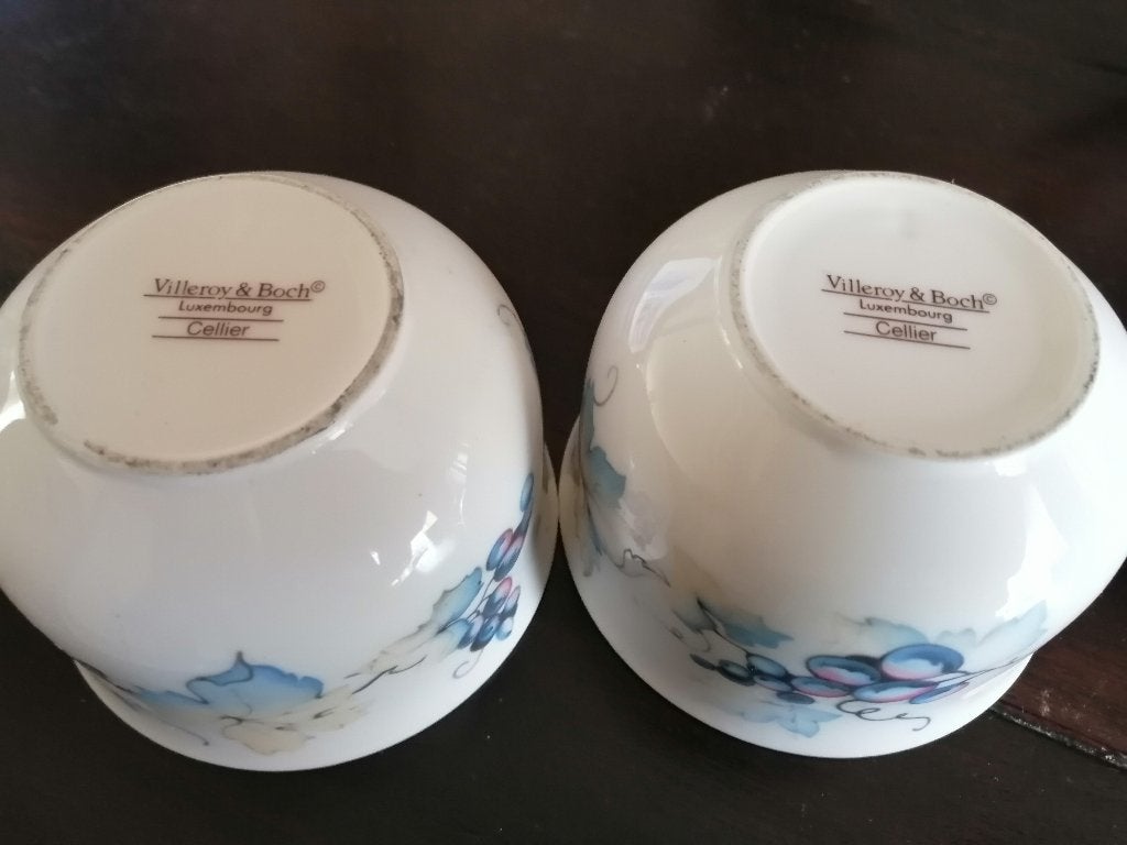 2 kommetjes van Villeroy en Boch Cellier, Villeroy & Boch, Ophalen of Verzenden, Zo goed als nieuw, Kom(men)