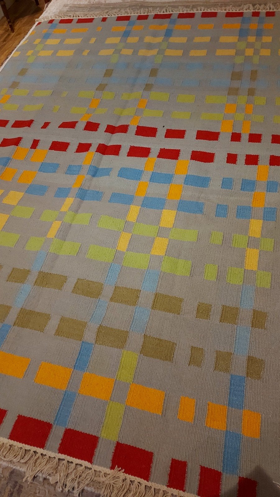 Modern Vloerkleed met Geometrisch Patroon, Geel, 150 tot 200 cm, Modern, Geometrisch, Kleurrijk, Ophalen of Verzenden
