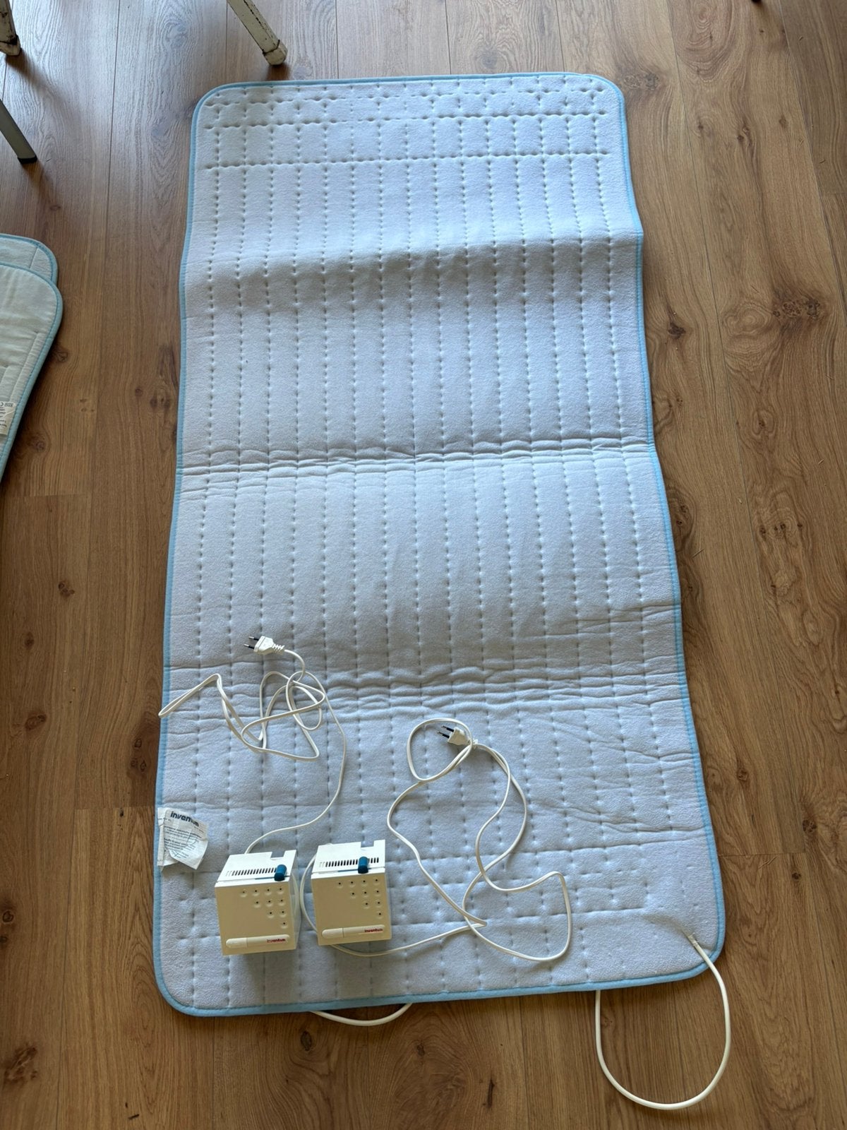 2x Inventum elektrische onderdekens, met beschermingshoes, Ophalen of Verzenden, Zo goed als nieuw, Deken
