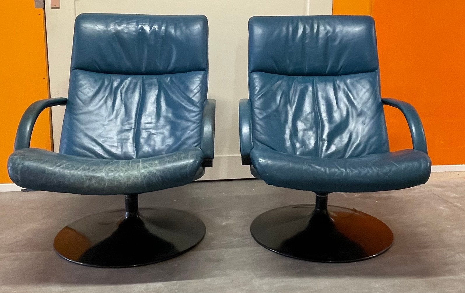 Artifort Geoffrey harcourt fauteuils, Ophalen, 75 tot 100 cm, Zo goed als nieuw, Nvt