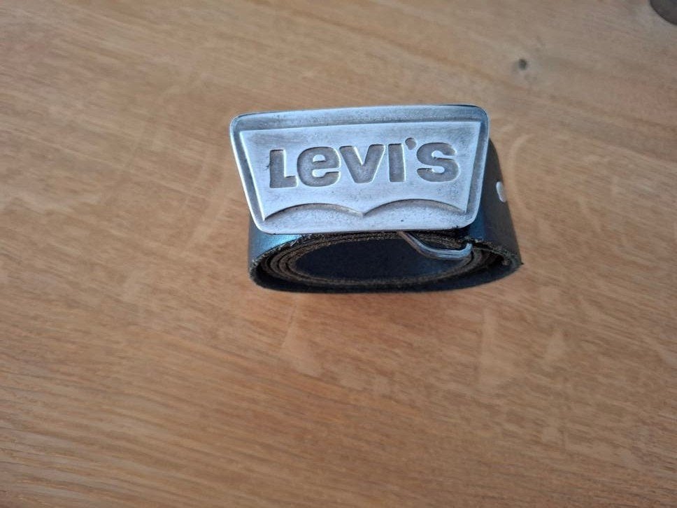 Levi's Leren Riem met Verwisselbare Gesp - Zwart, Kleding | Heren, Riemen en Ceinturen, Levi's, Riem of Ceintuur, Gedragen, Echt leder