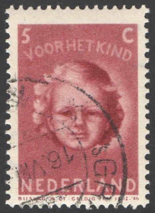 Nederland NVPH nr 446 gestempeld, Postzegels en Munten, Ophalen of Verzenden, Na 1940, Gestempeld