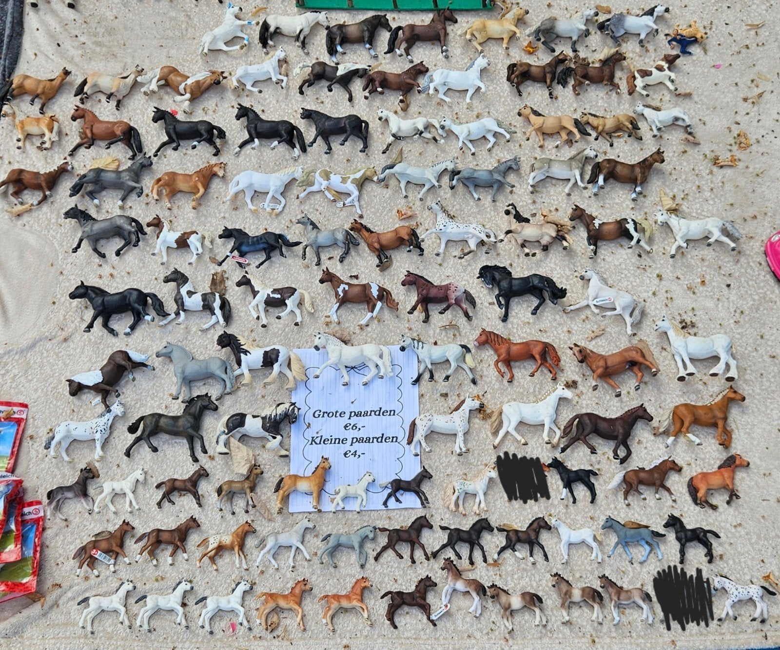 Schleich paarden 6 euro per paard 4 euro per veulen, Ophalen of Verzenden, Gebruikt, Paard, Beeldje of Figuurtje