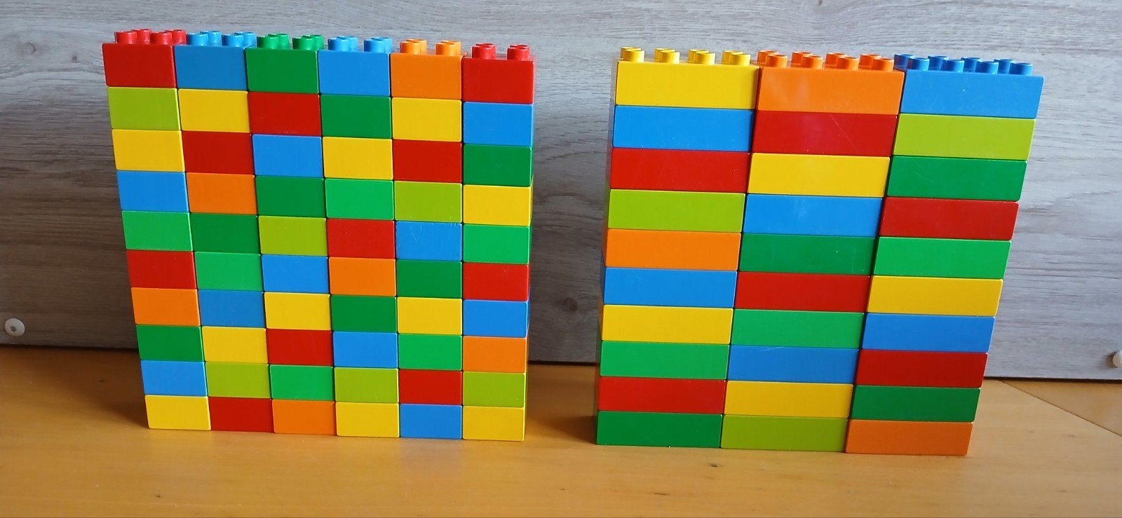 Duplo blokken 30 x 8 nops en 60 x 4 nops, Ophalen of Verzenden, Gebruikt, Losse stenen, Duplo