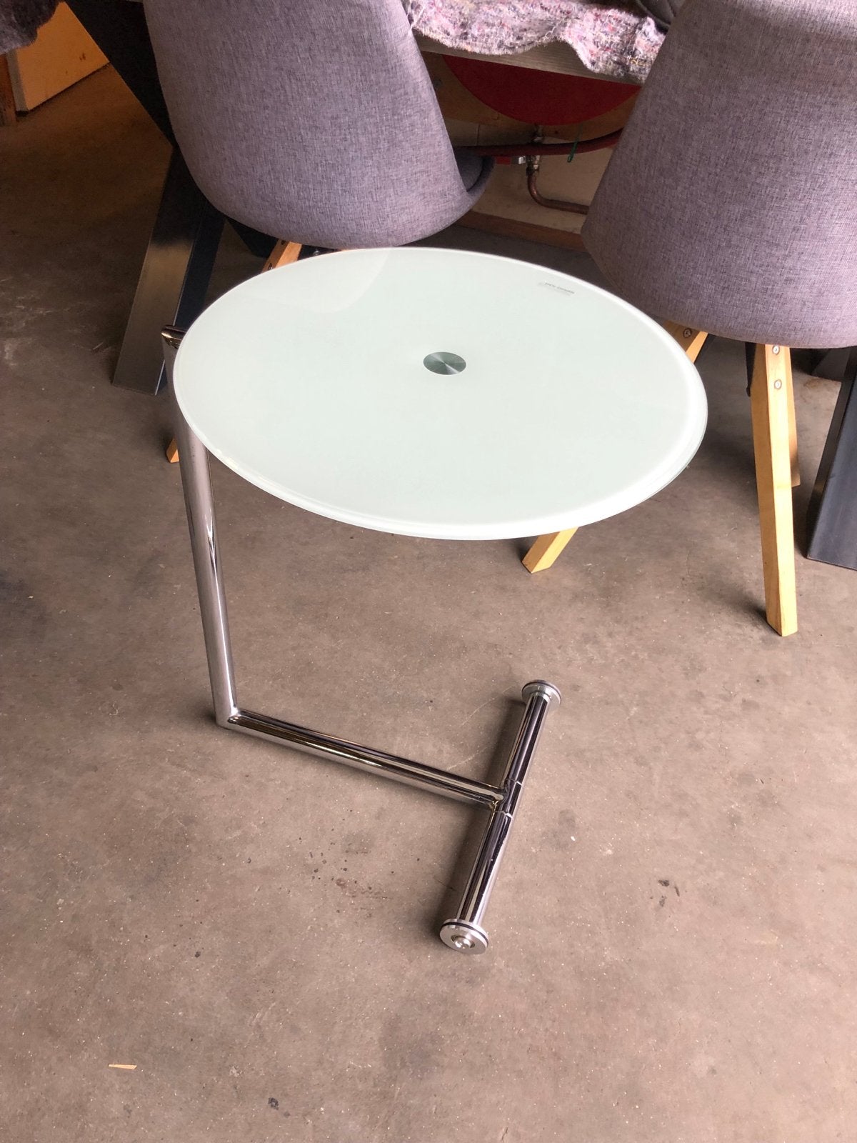 Nieuwe Easy Living Salontafel met Glas en Wieltjes, Minder dan 55 cm, ., ., Rond