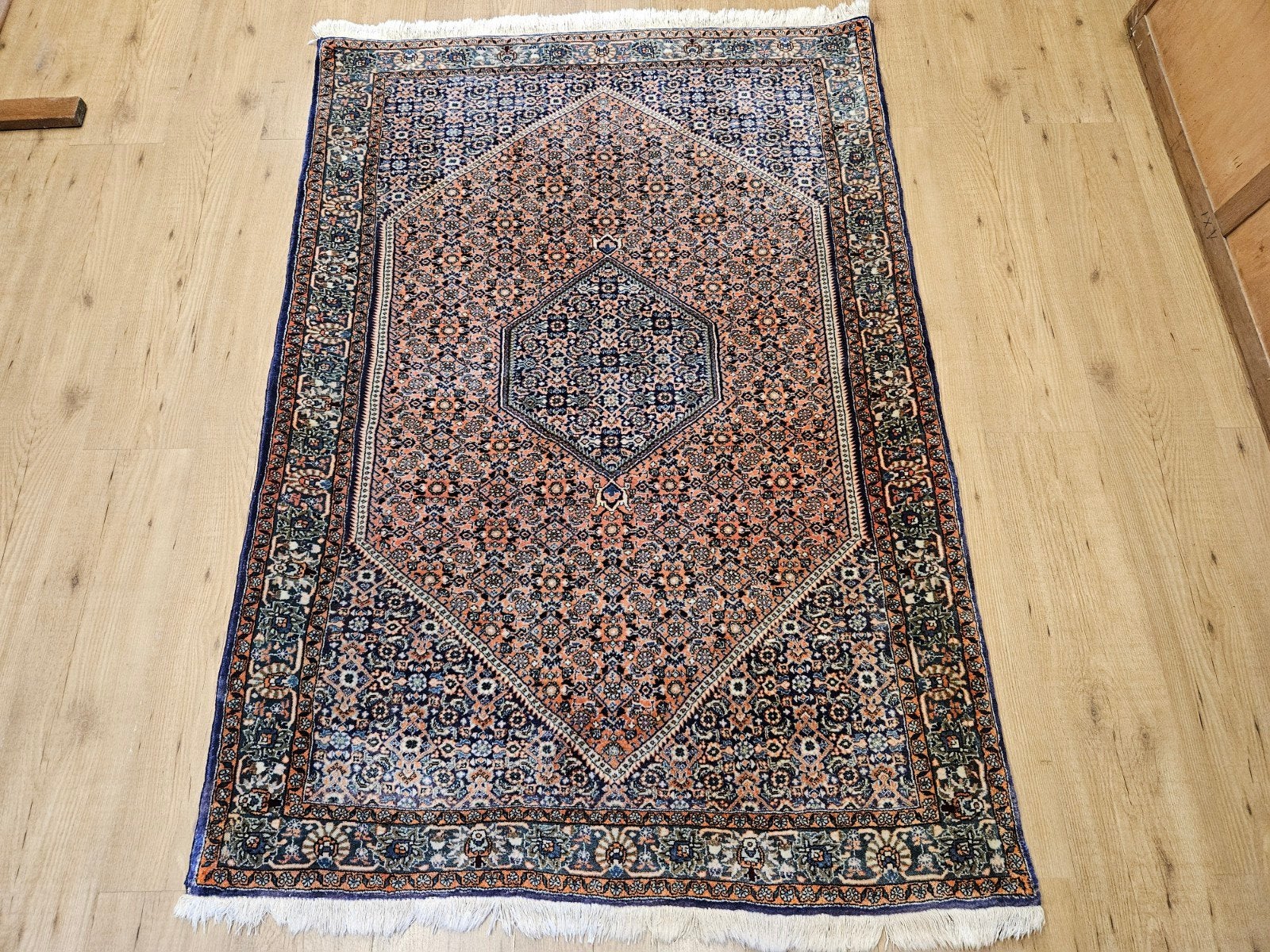 Vintage handgeknoopt perzisch tapijt bidjar 178x117