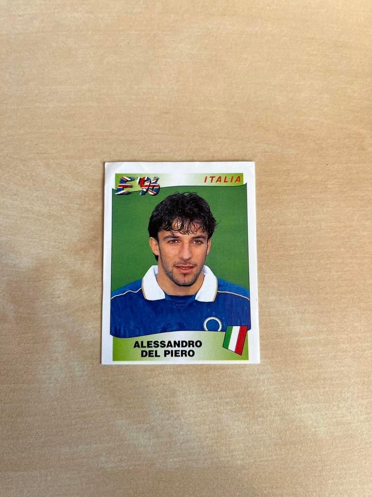 Panini Del Piero EK1996, Ophalen of Verzenden, Gebruikt, Sticker