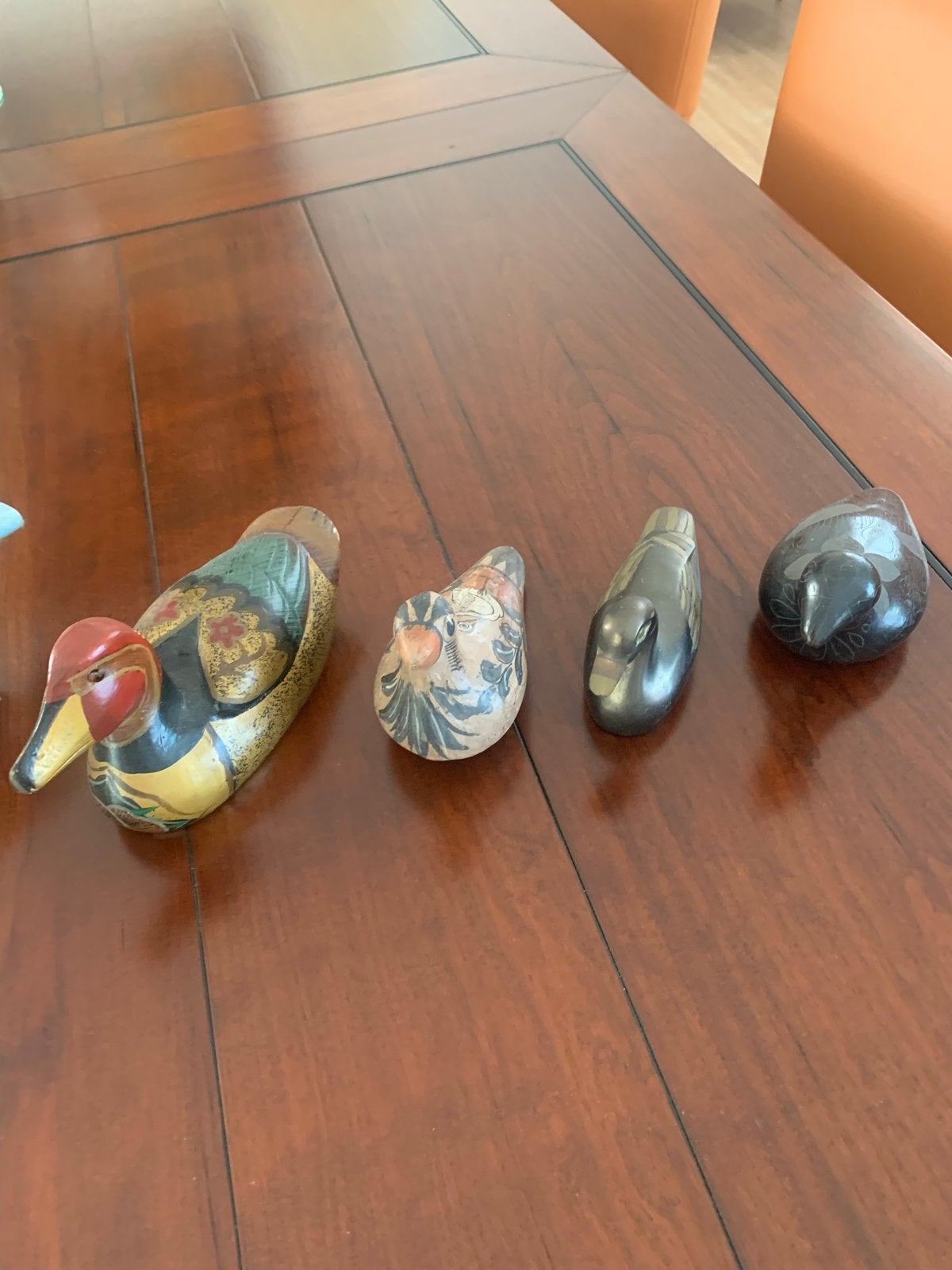 Schattige deco eendjes en kippetjes - 7 stuks, Huis en Inrichting, Woonaccessoires | Overige, Ophalen, Hout, Gebruikt, Meerkleurig