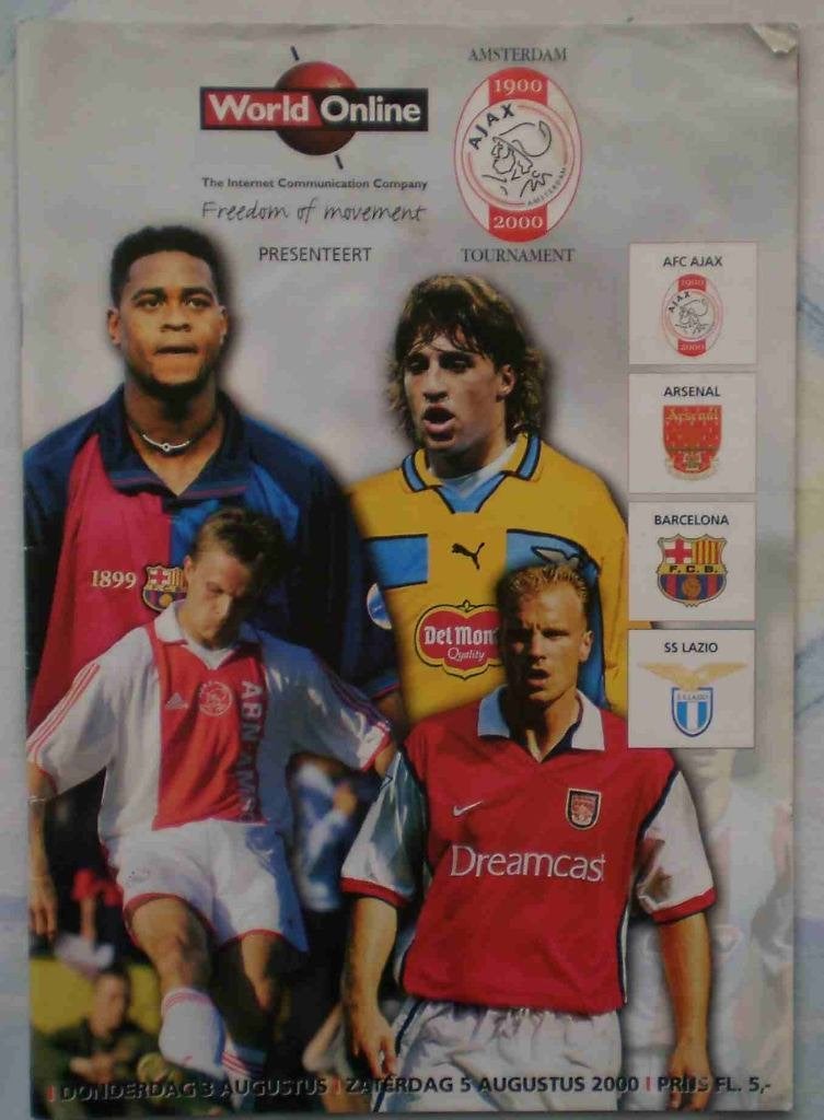 Blad - Amsterdam Tournament 2000, Ophalen of Verzenden, Gebruikt, Ajax, Boek of Tijdschrift