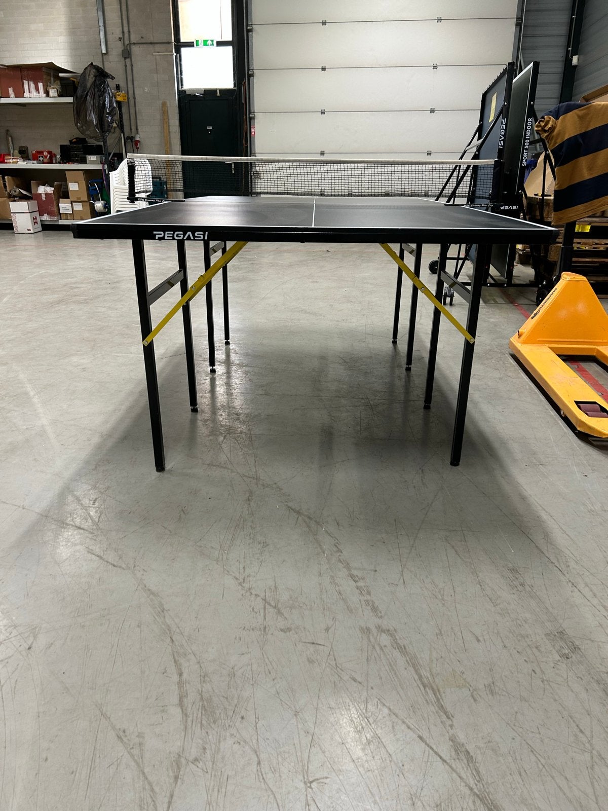 Indoor Tafeltennistafel 75% met Net - Inklapbaar, Ophalen, Gebruikt, Tafel Indoor, Inklapbaar