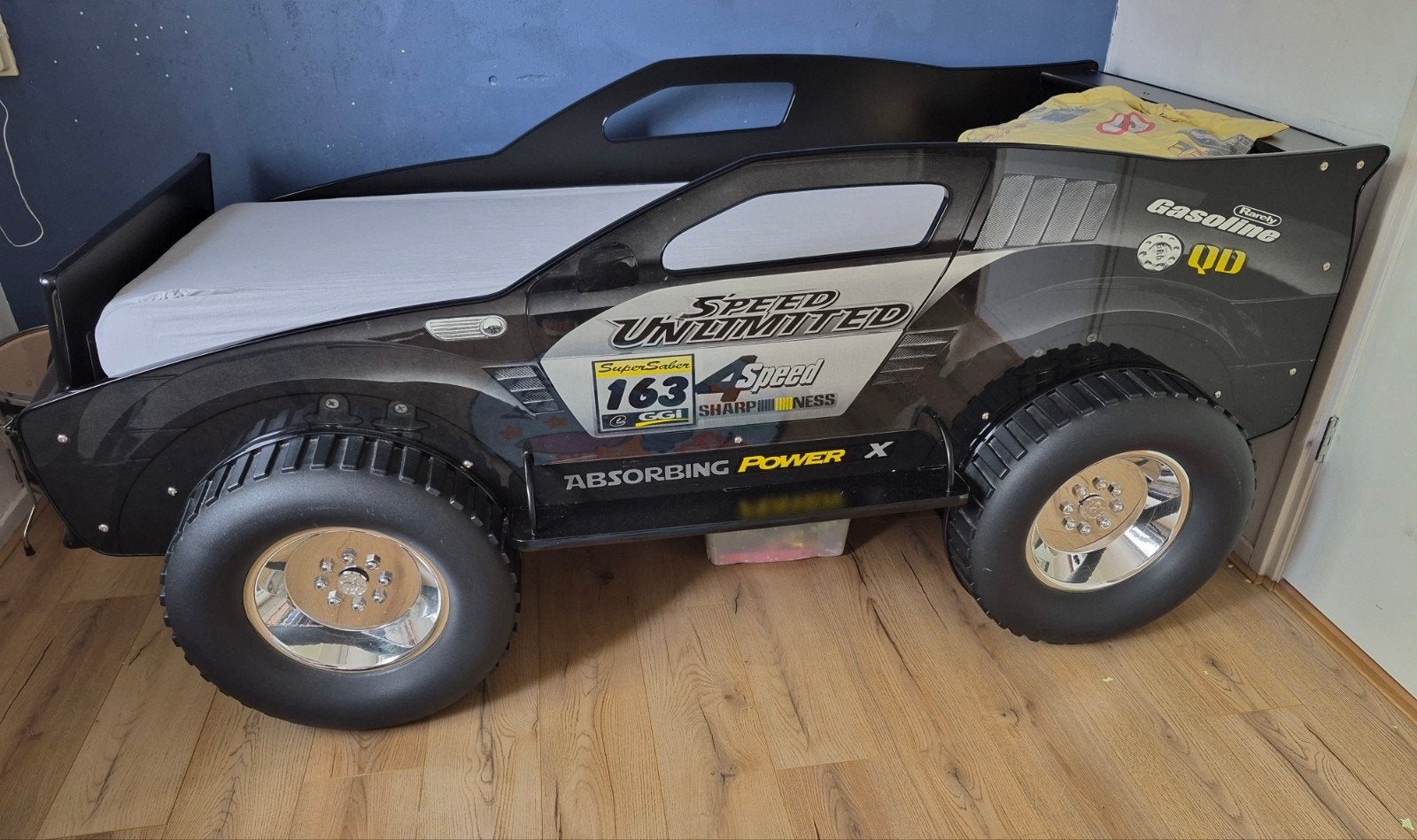 raceauto kinderbed, Ophalen, Gebruikt, 70 tot 85 cm, Lattenbodem