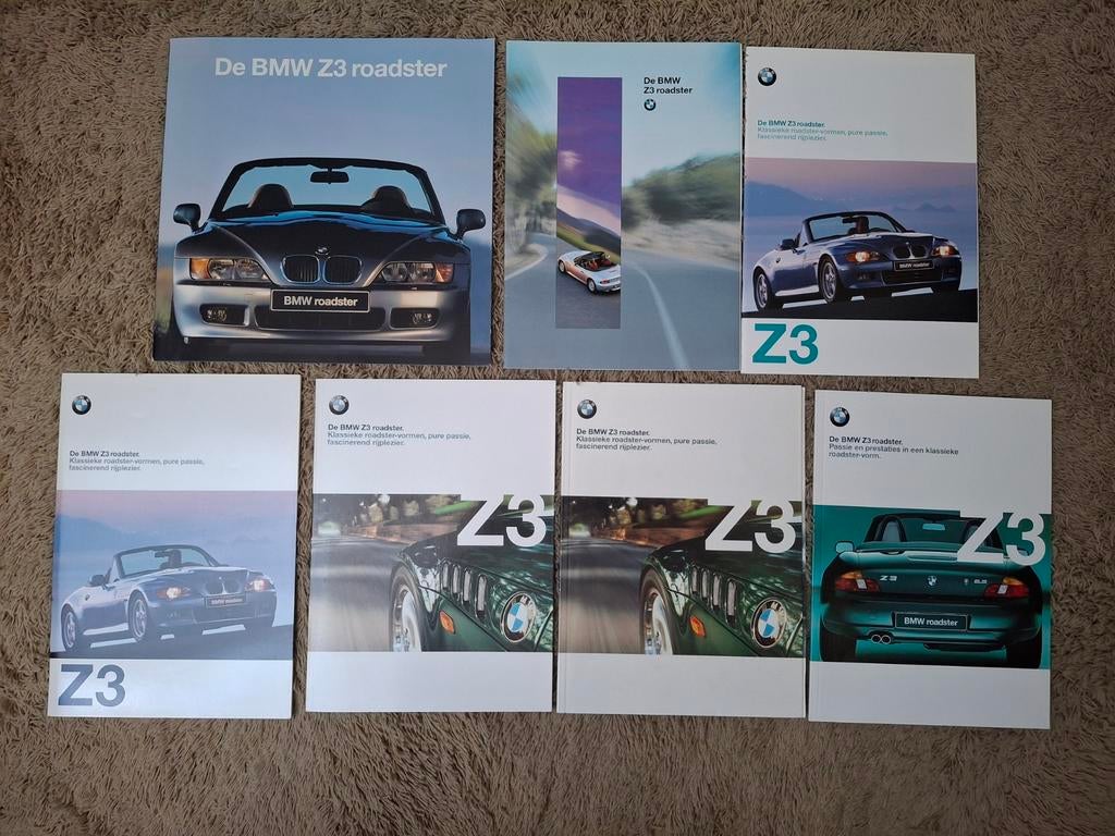 Lot autofolders BMW Z3, Verzenden, BMW