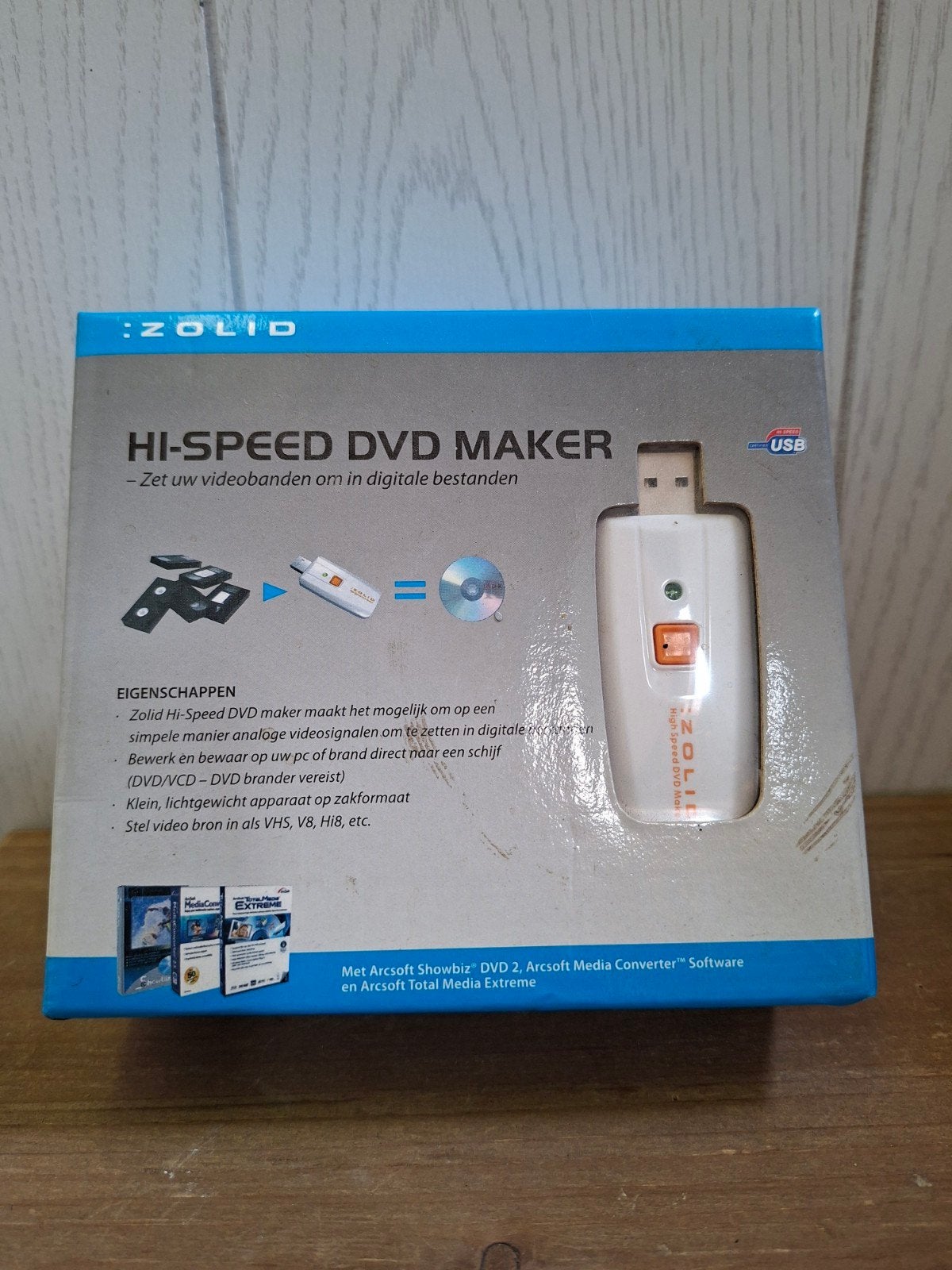 Zolid Hi-Speed DVD Maker USB - Digitaliseer Videobanden, Ophalen of Verzenden