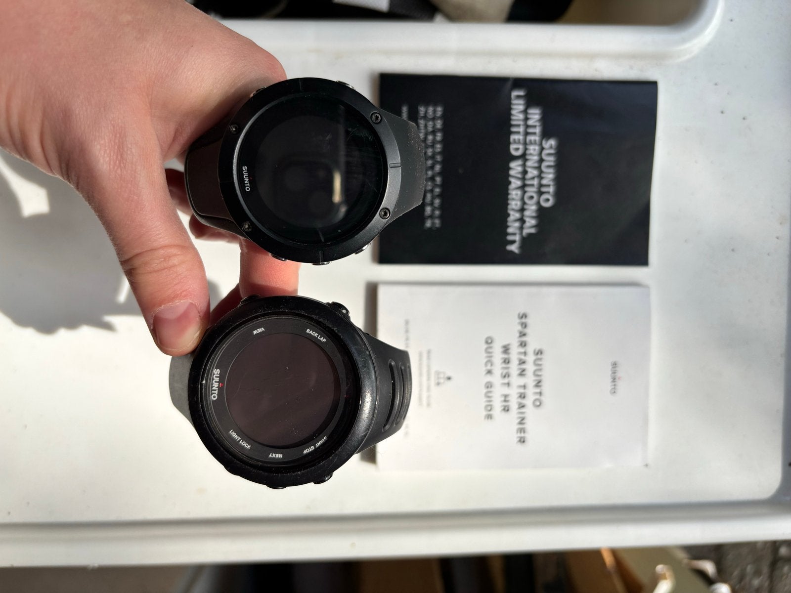 Suunto Sporthorloges (2 stuks) - Ambit3 Sport & Spartan Trai, Ophalen, Gebruikt, Zwart, Waterdicht