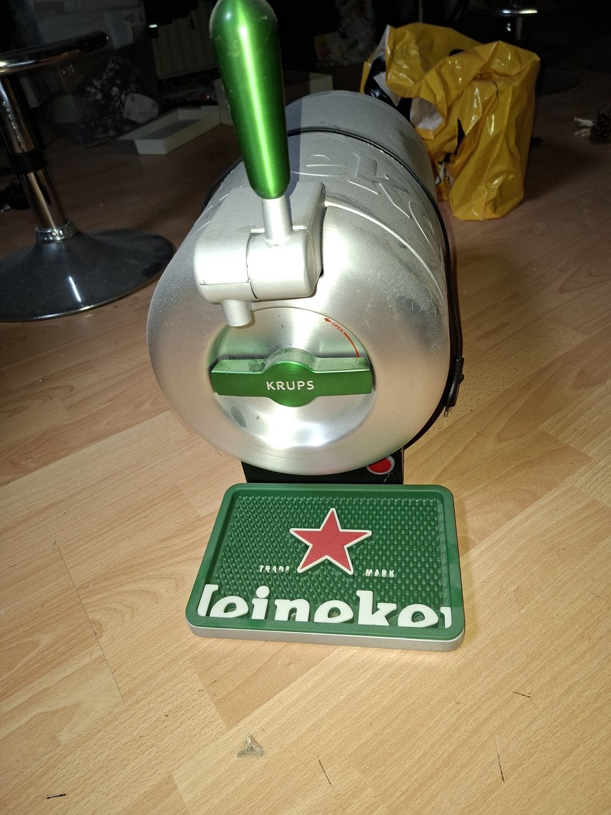Krups The Sub Compact Heineken thuistap - Compleet, Ophalen of Verzenden, Zo goed als nieuw, Krups