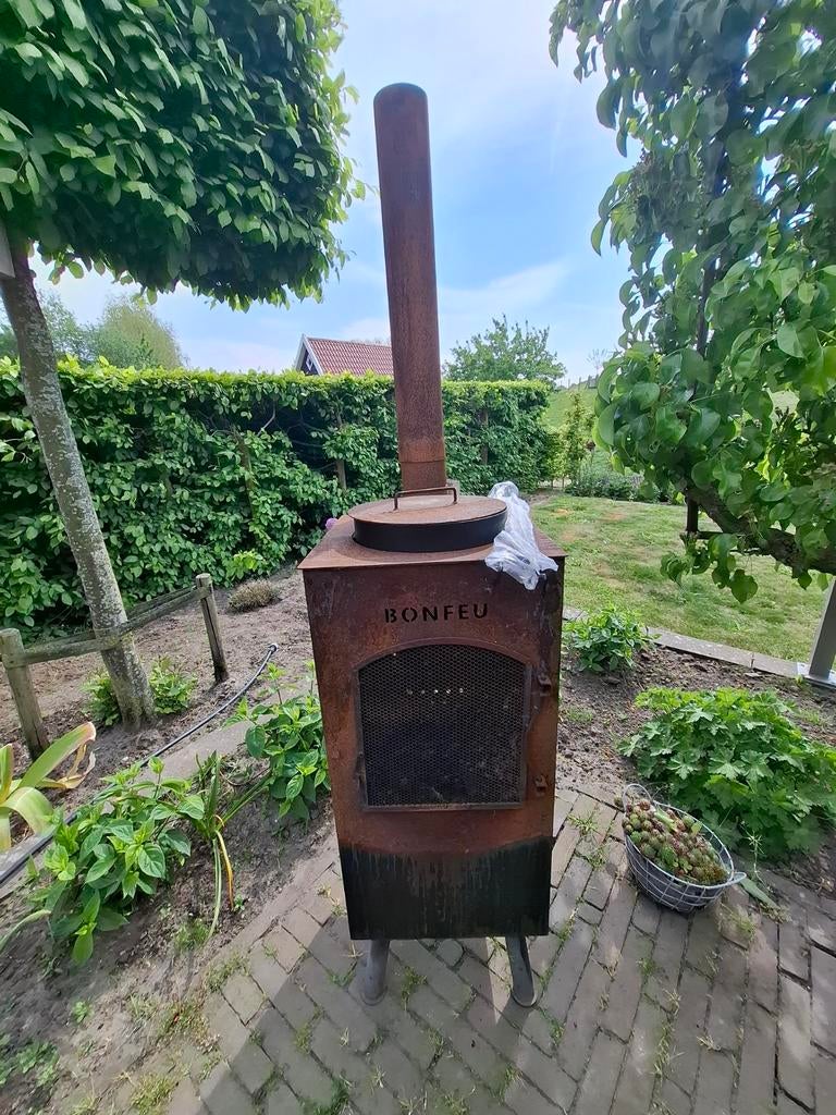 Mooie bonfeu  cortenstalen kachel, Ophalen