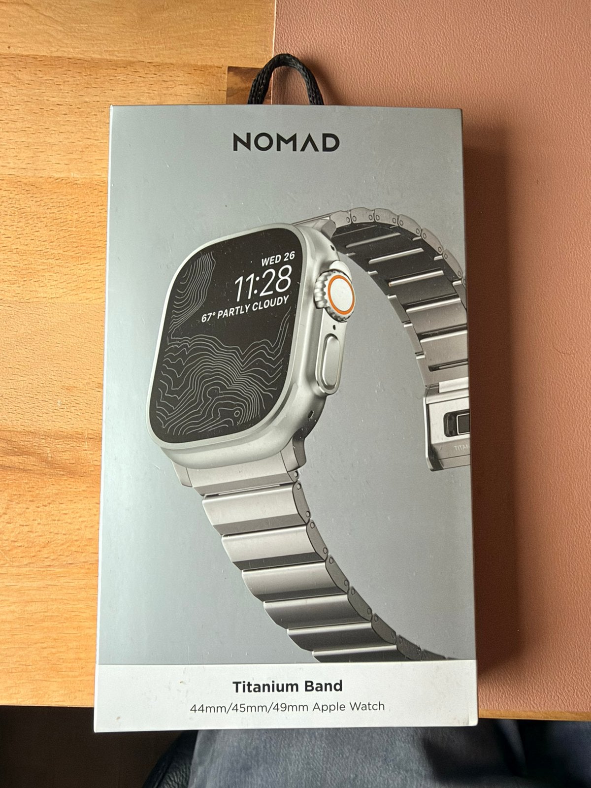 Nomad Titanium Band V2 – Apple Watch Ultra 49mm – €75, Ophalen of Verzenden, Zo goed als nieuw, Zilver, IOS