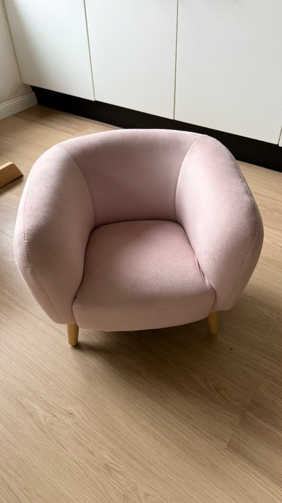 kinder fauteuil, Huis en Inrichting, Fauteuils, Ophalen, Zo goed als nieuw, Minder dan 75 cm, 50 tot 75 cm